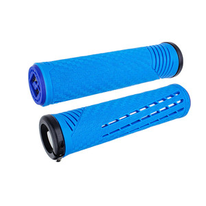 ODI CF V2.1 Lock-On Grips (2024) - Blue/White